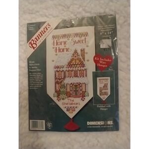 Dimensions Banners Counted Cross Stitch Kit 8584 Home Sweetness Hanger 8x14